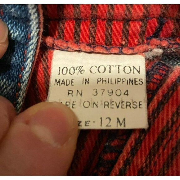 Bonjour | Vintage Overalls Race Track Sz 12M‎ - Picture 4 of 5